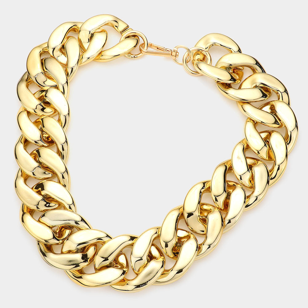 Luxury Gold Link Jewelry Set