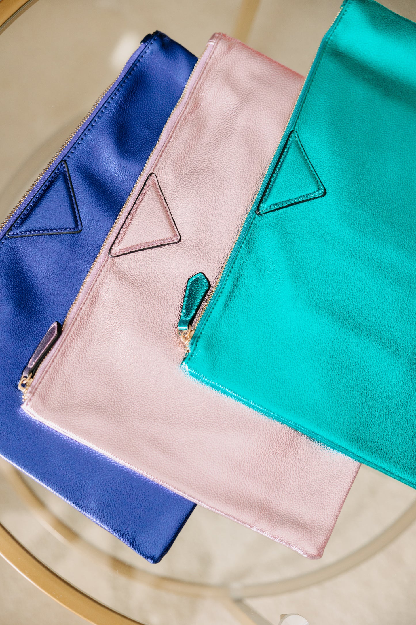 Glitter clutch bag
