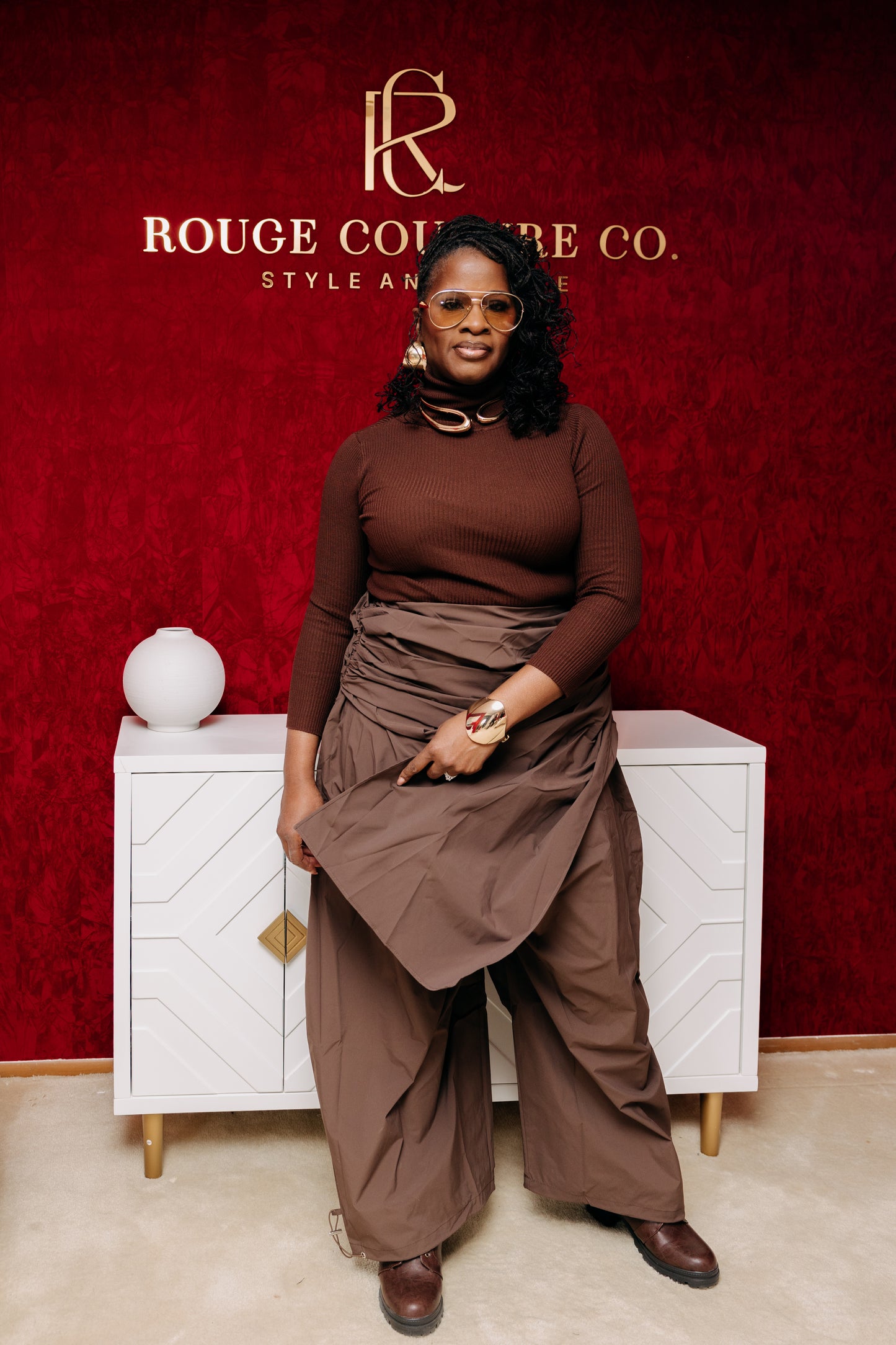 HAVANA HEIGHTS DRAPED PALAZZO PANTS