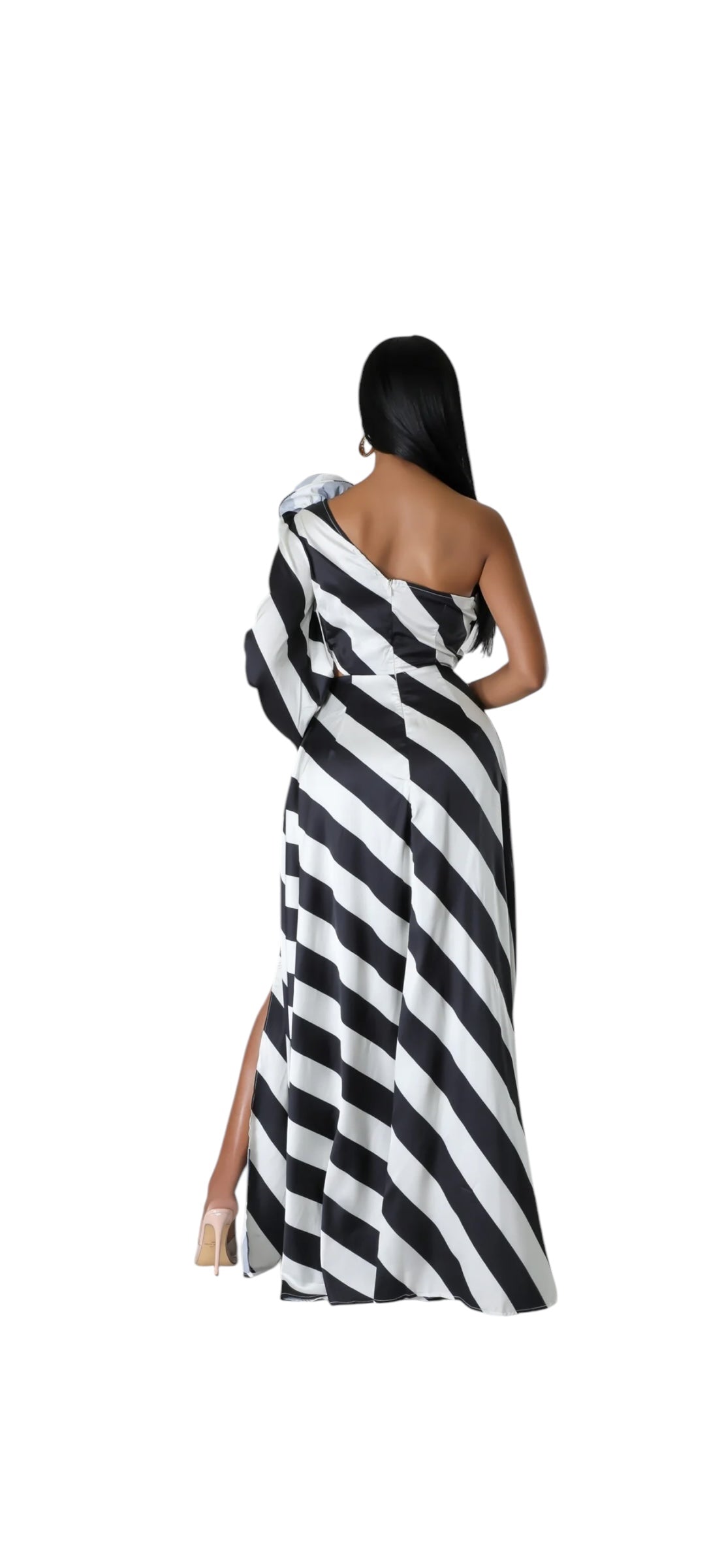 Honey Mirage One-Shoulder Fantasy Maxi