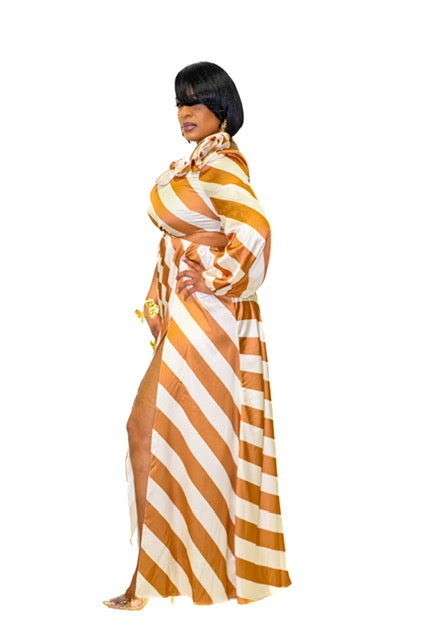 Honey Mirage One-Shoulder Fantasy Maxi