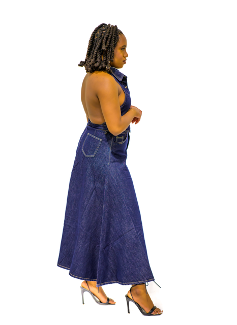 MANHATTAN MIDNIGHT DENIM TWO-PIECE SET
