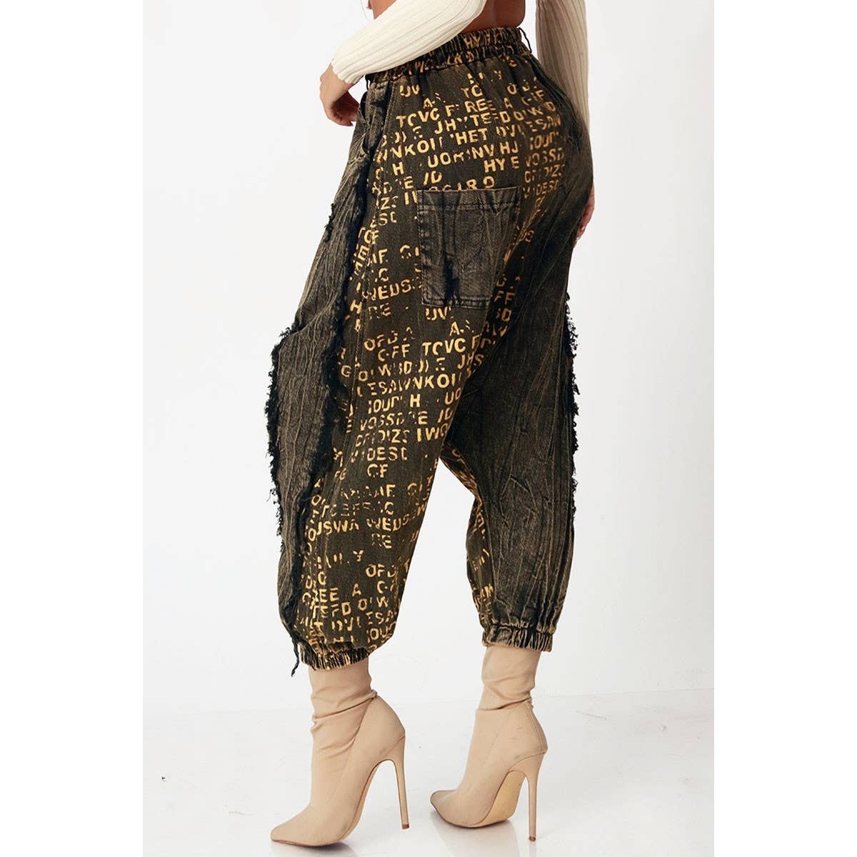 LAGOS LUXE EMBELLISHED JOGGER PANTS