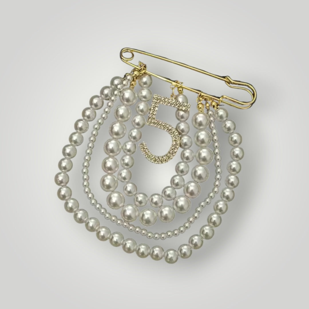The No. 5 Pearl Brooch Pin