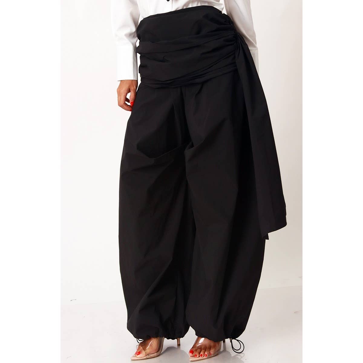 HAVANA HEIGHTS DRAPED PALAZZO PANTS