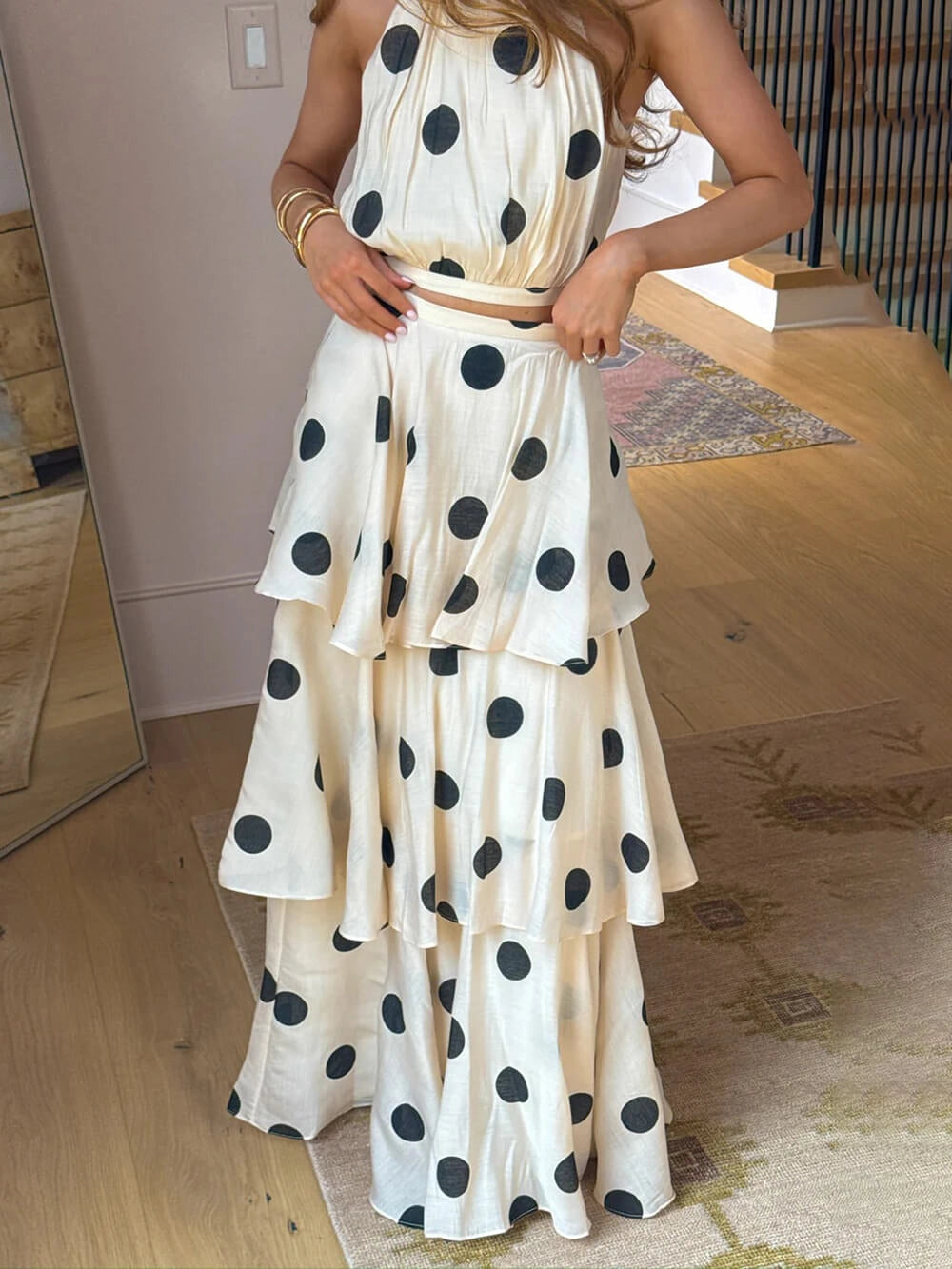 Havana Heights Polka Dot Skirt Set