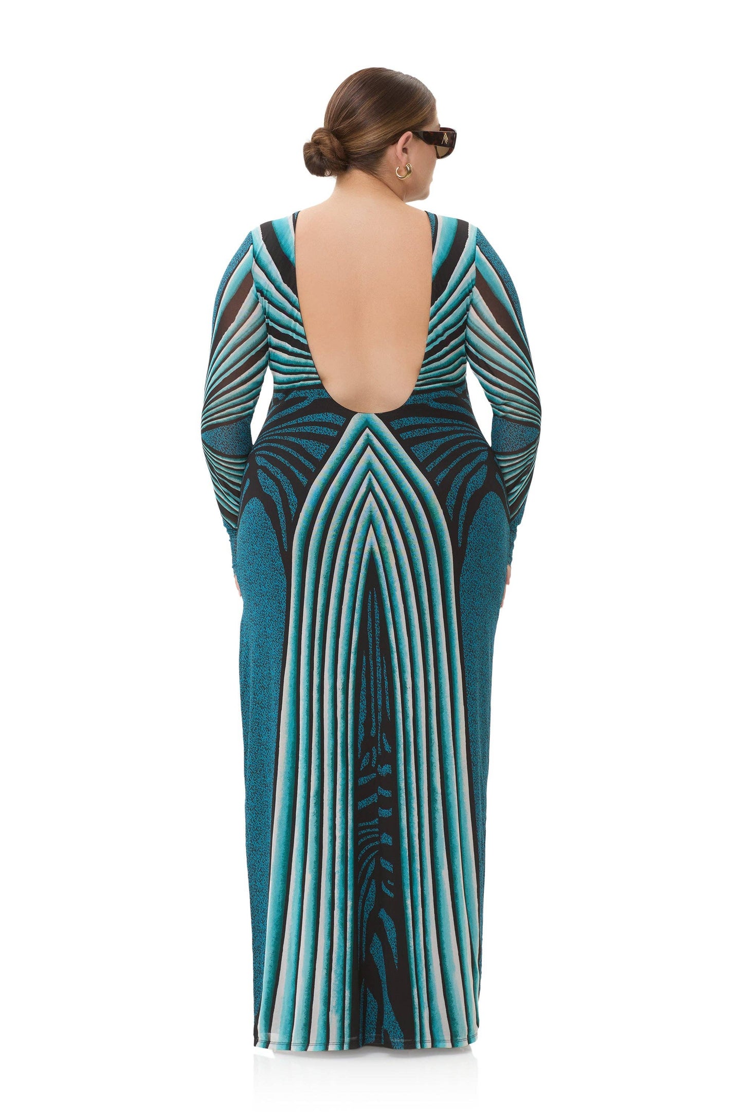 Nettie Dress - Aqua Animal