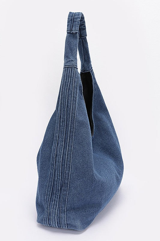 Urban Denim Oversize Hobo Bag