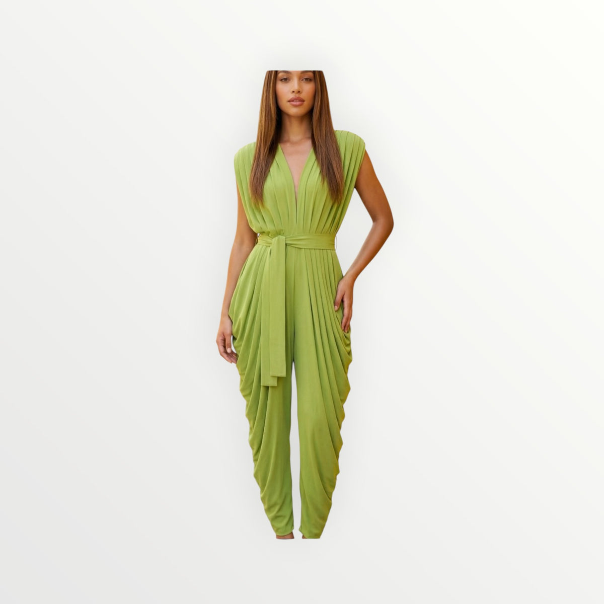 The Verdure Draped Jumpsuit