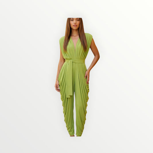The Verdure Draped Jumpsuit