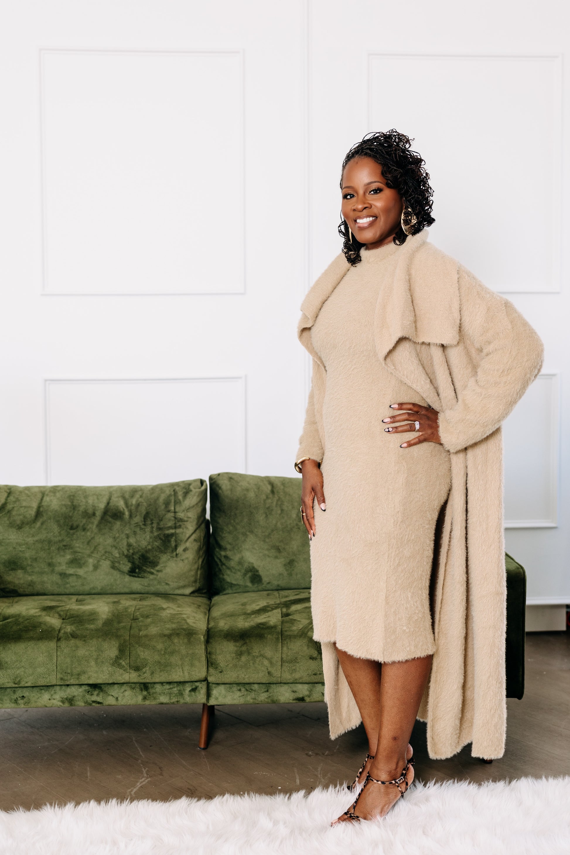 Camille Cozy Sweater Dress Set Rouge Couture Co. Camille Cozy Sweater Dress Set Rouge Couture Co.