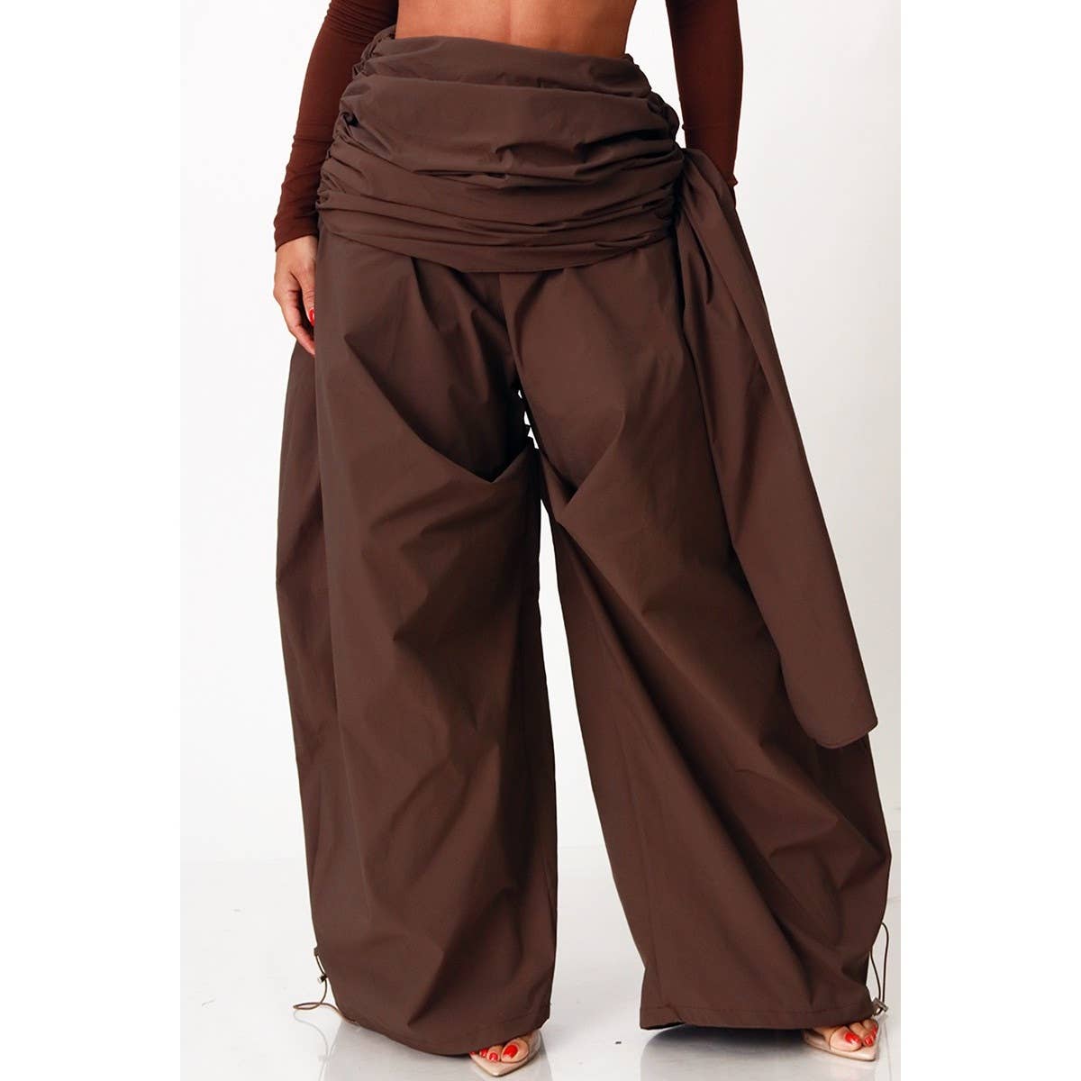 HAVANA HEIGHTS DRAPED PALAZZO PANTS