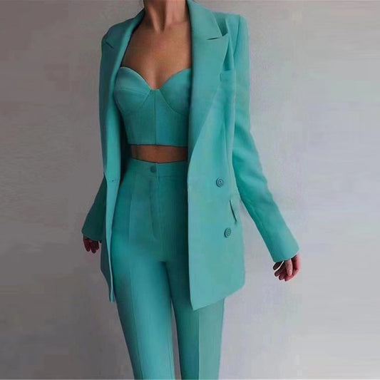Aqua Poise Tailored Pant Suit