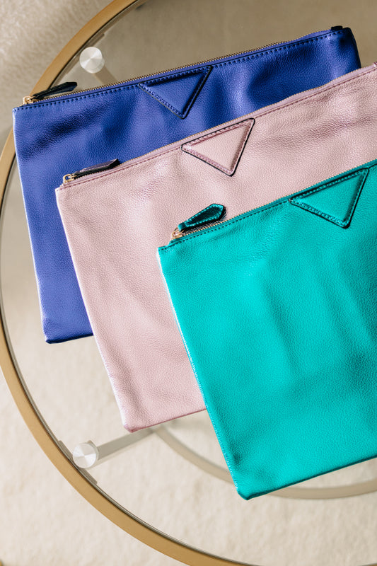 Glitter clutch bag