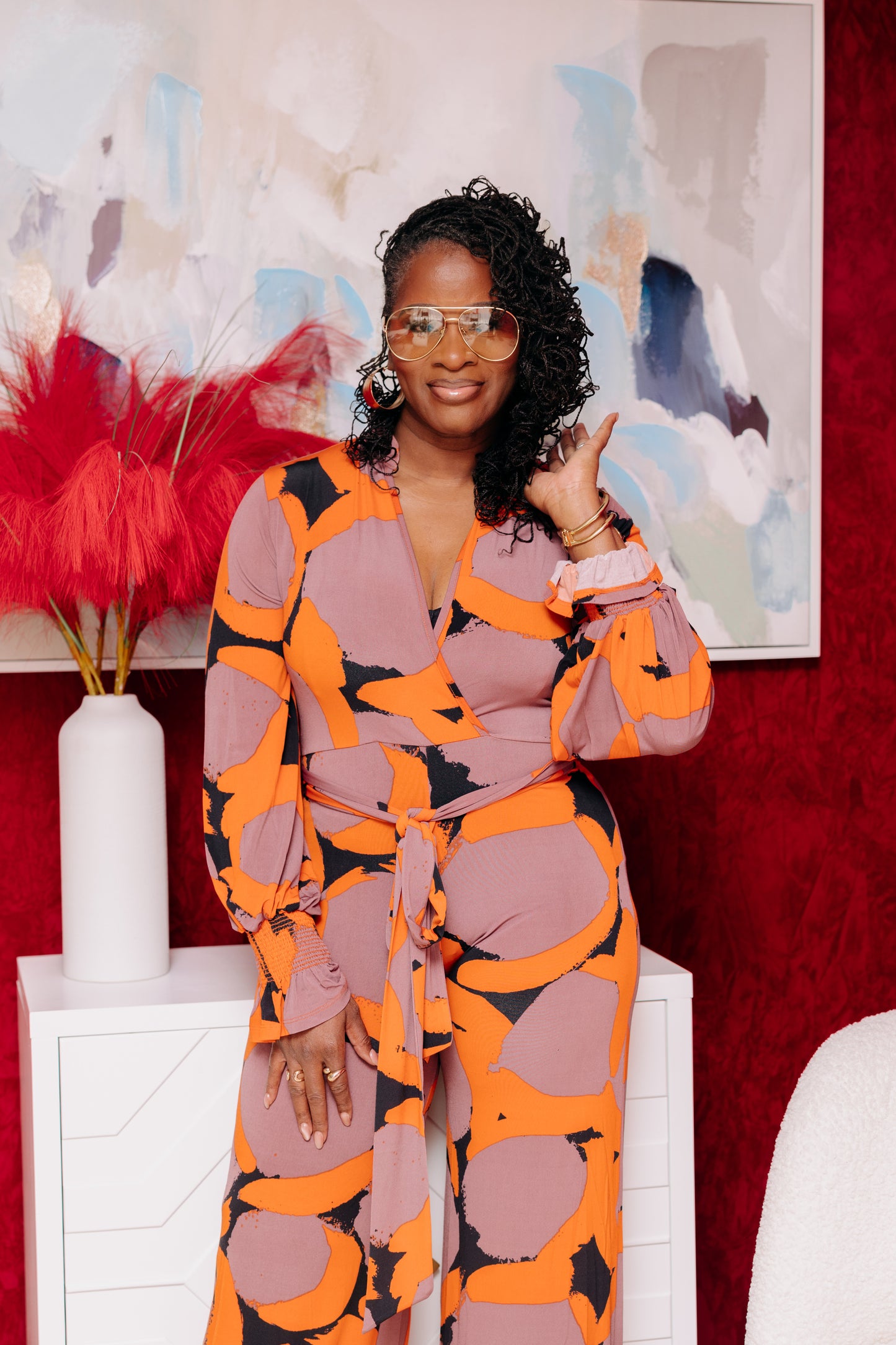 Sunset Abstract Jumpsuit