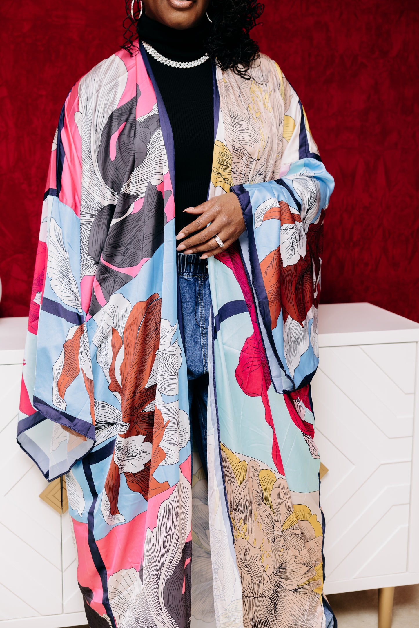 Blossom Elegance Kimono Wrap