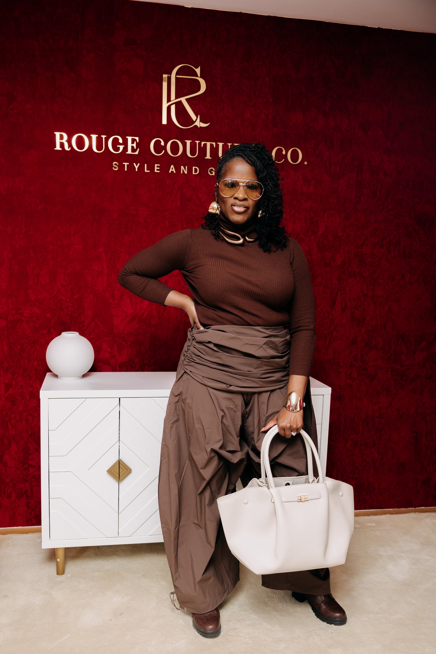 HAVANA HEIGHTS DRAPED PALAZZO PANTS
