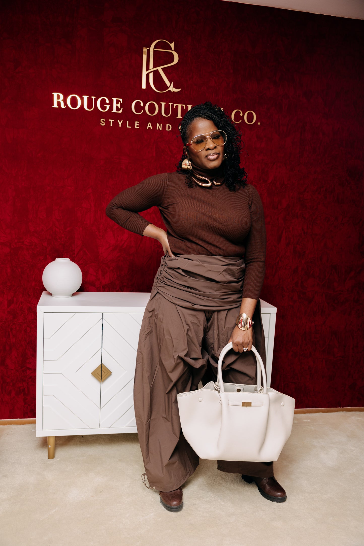 HAVANA HEIGHTS DRAPED PALAZZO PANTS