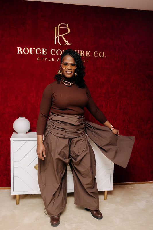 HAVANA HEIGHTS DRAPED PALAZZO PANTS
