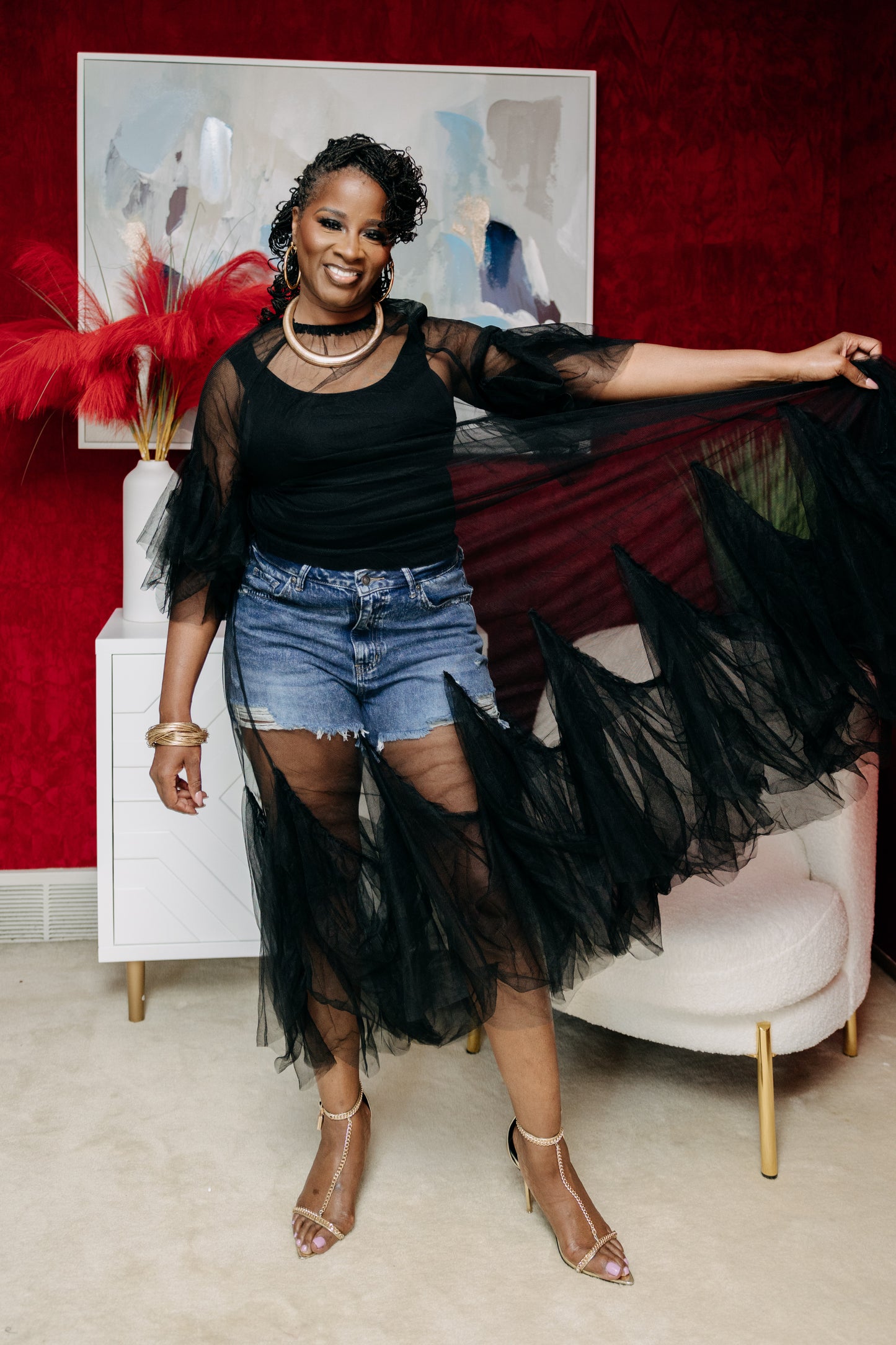 Black Swan Tulle Gown