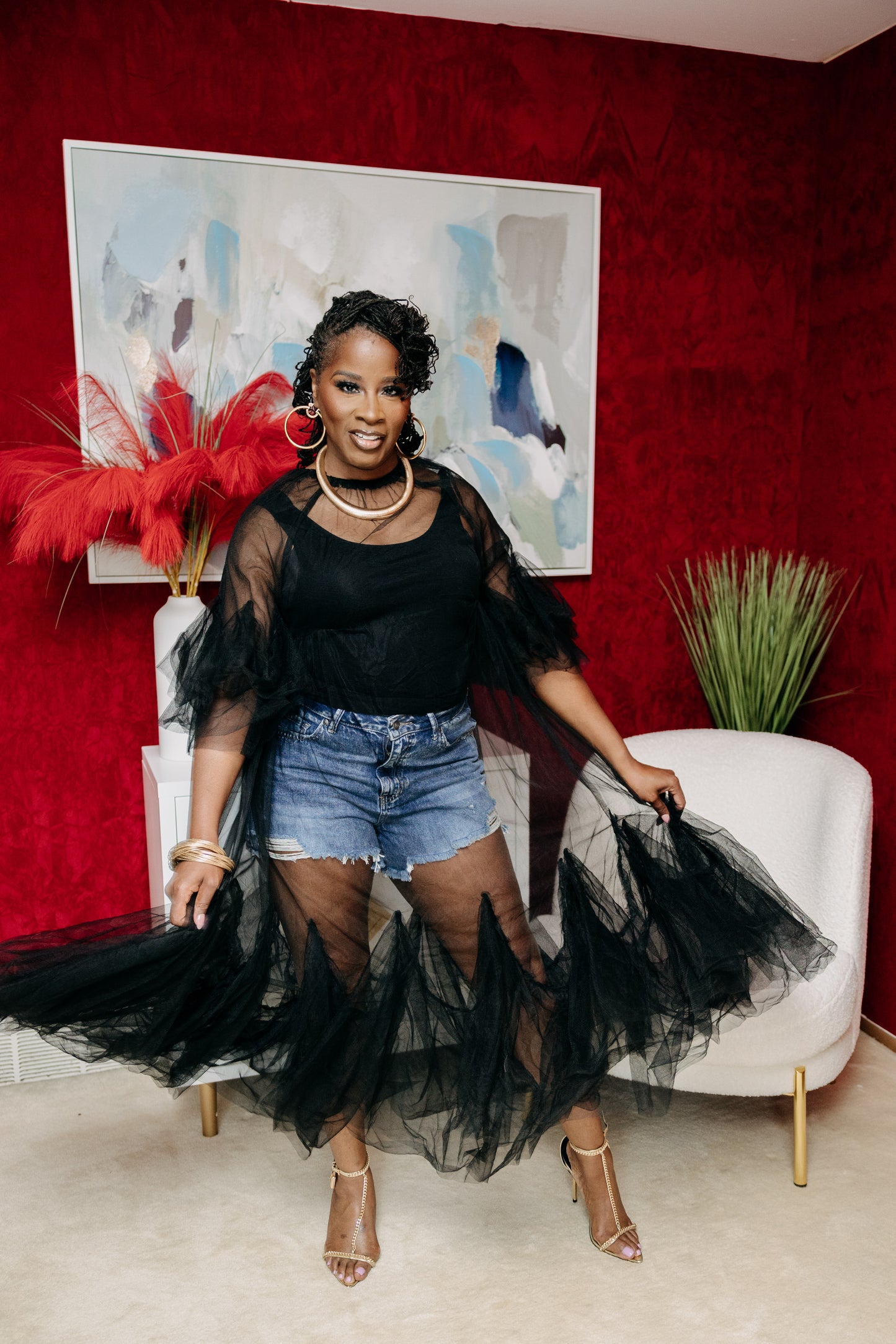 Black Swan Tulle Gown