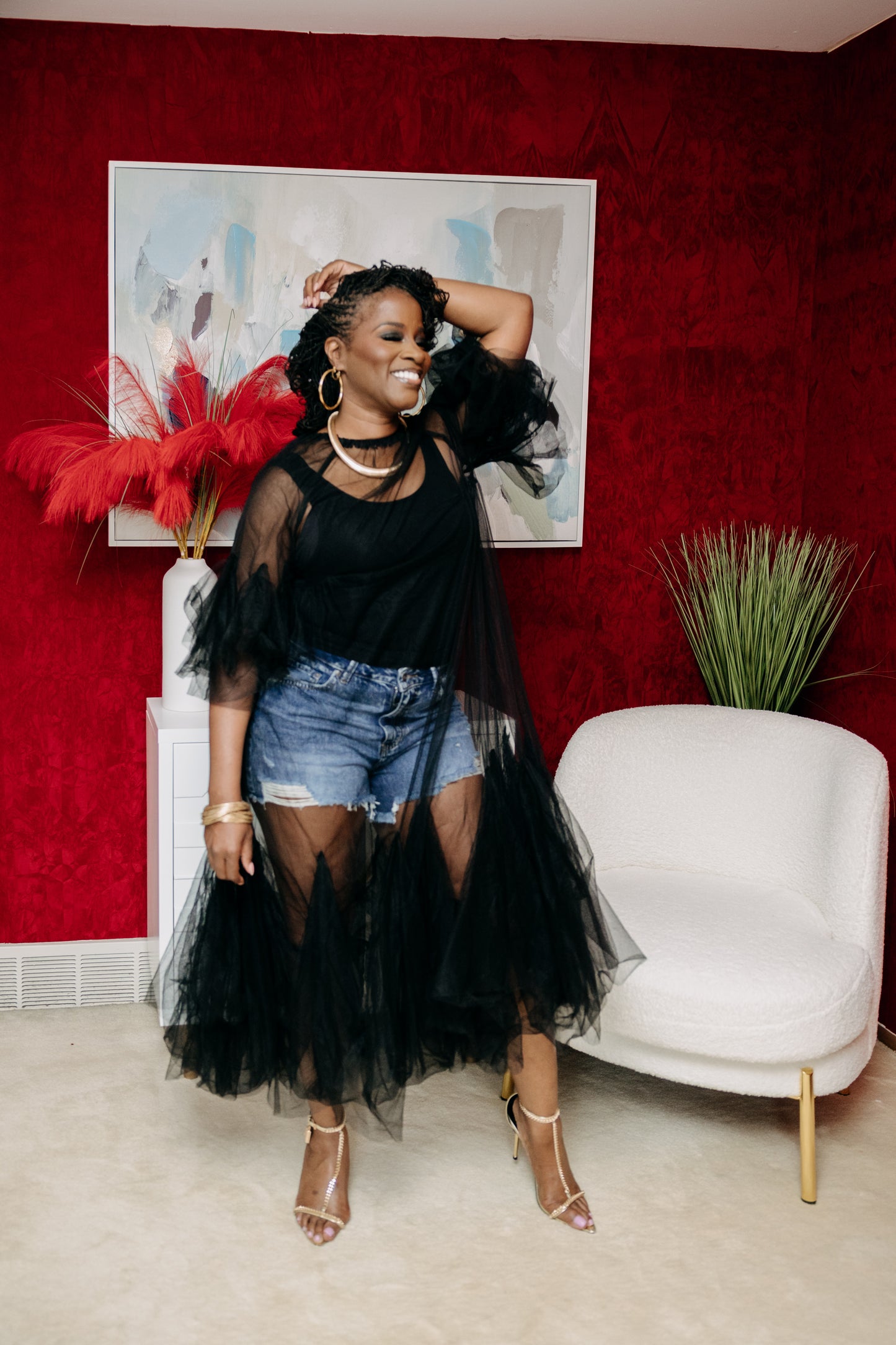 Black Swan Tulle Gown