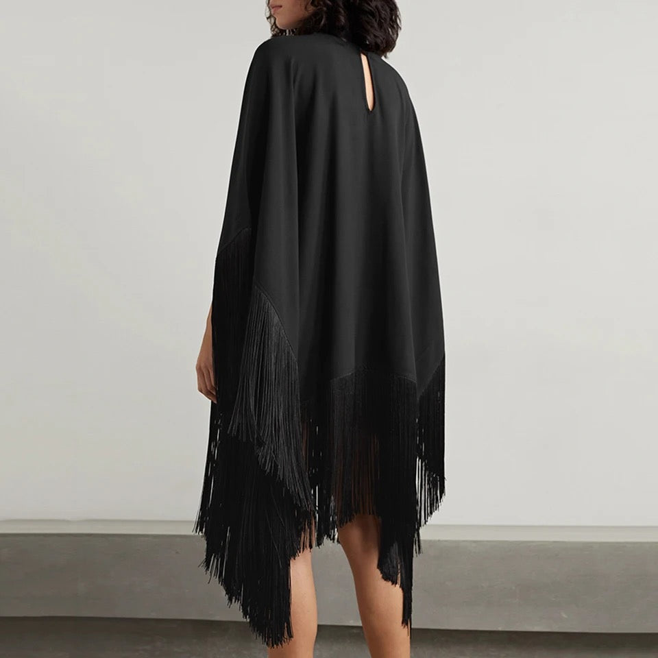 Sapphire Fringe Cascade Dress