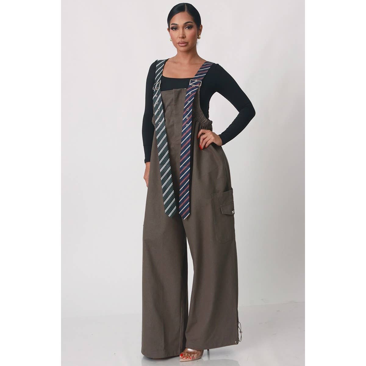 London Executive Tie Strap Jumpsuit