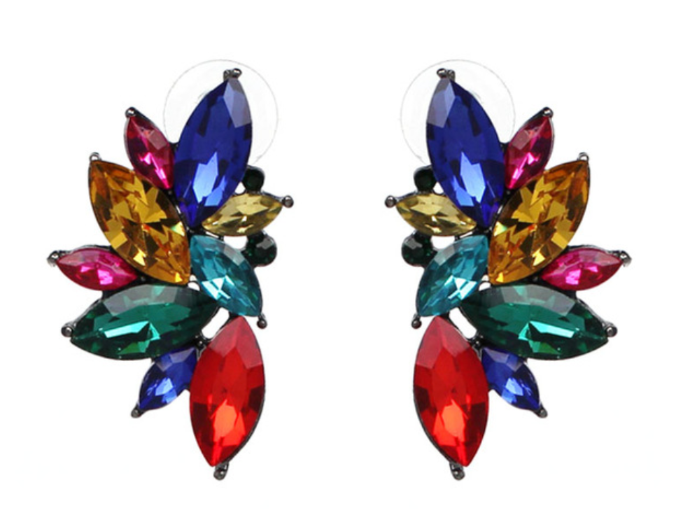 Dahlia Jeweled Earrings