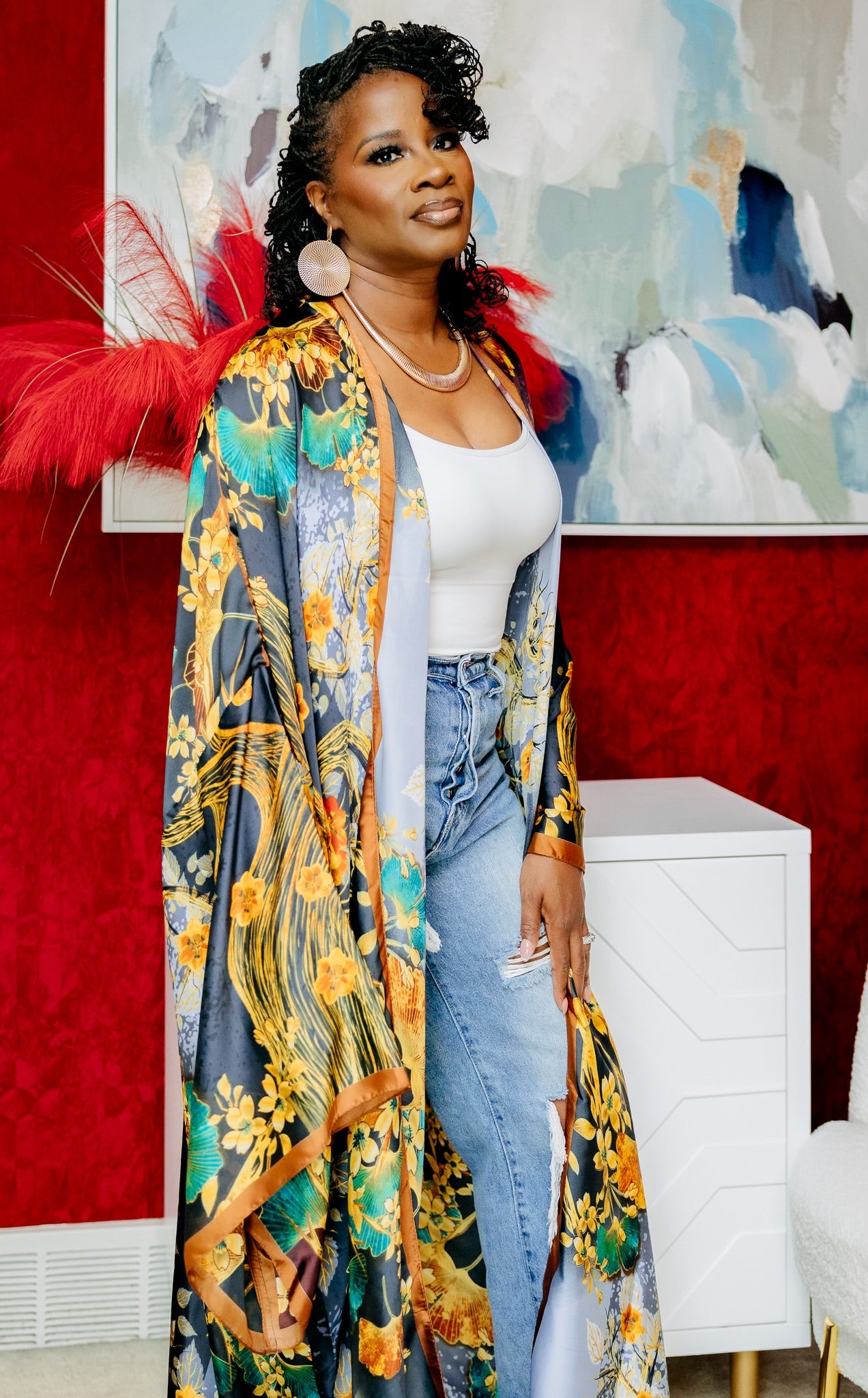 Blossom Elegance Kimono Wrap