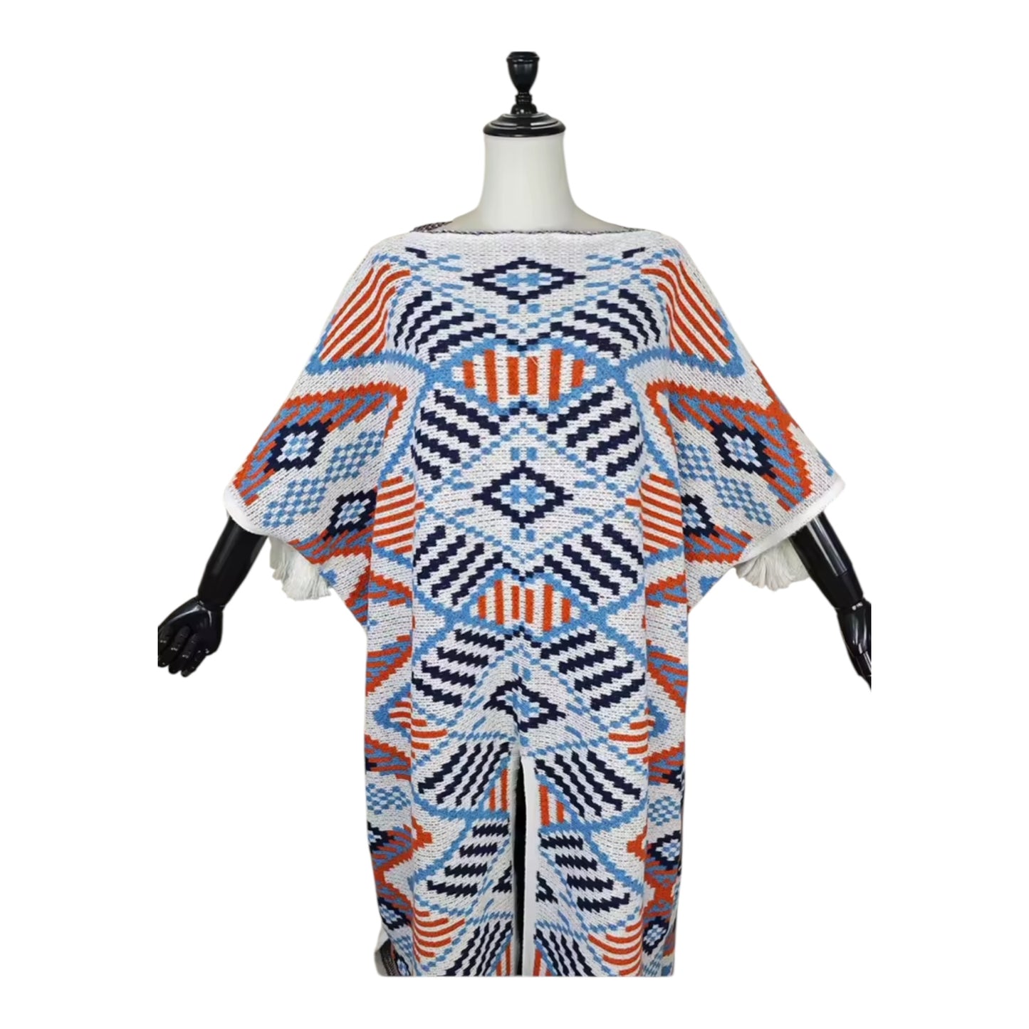 Ankara Wave Maxi Dress