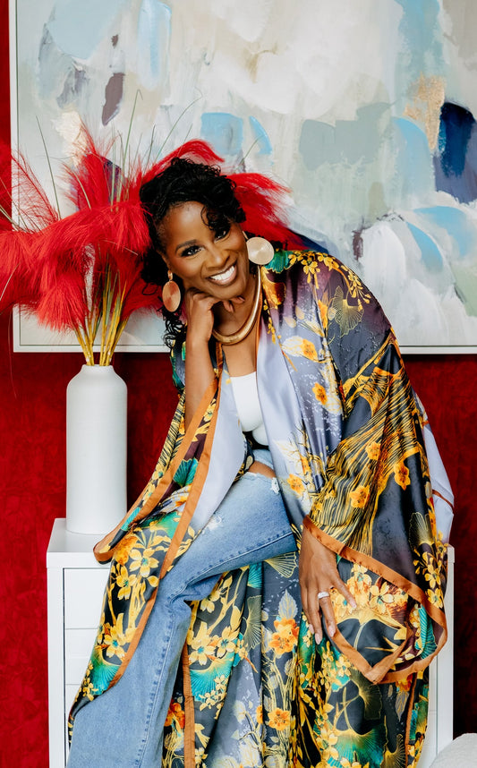 Blossom Elegance Kimono Wrap