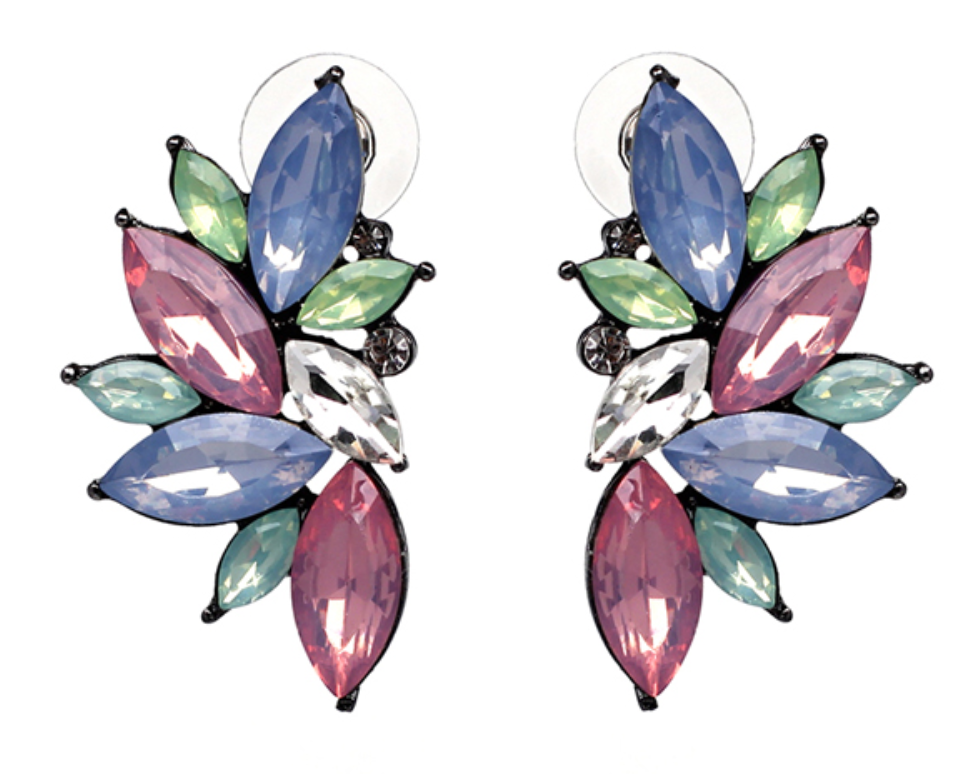 Dahlia Jeweled Earrings