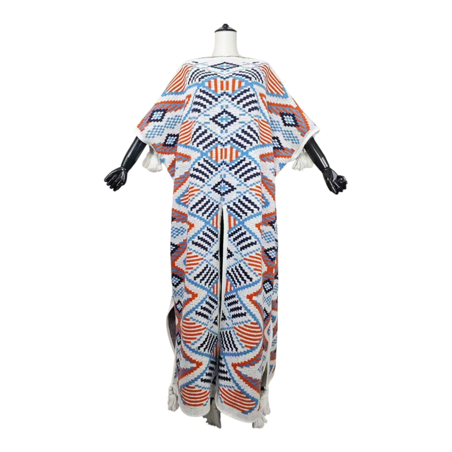 Ankara Wave Maxi Dress