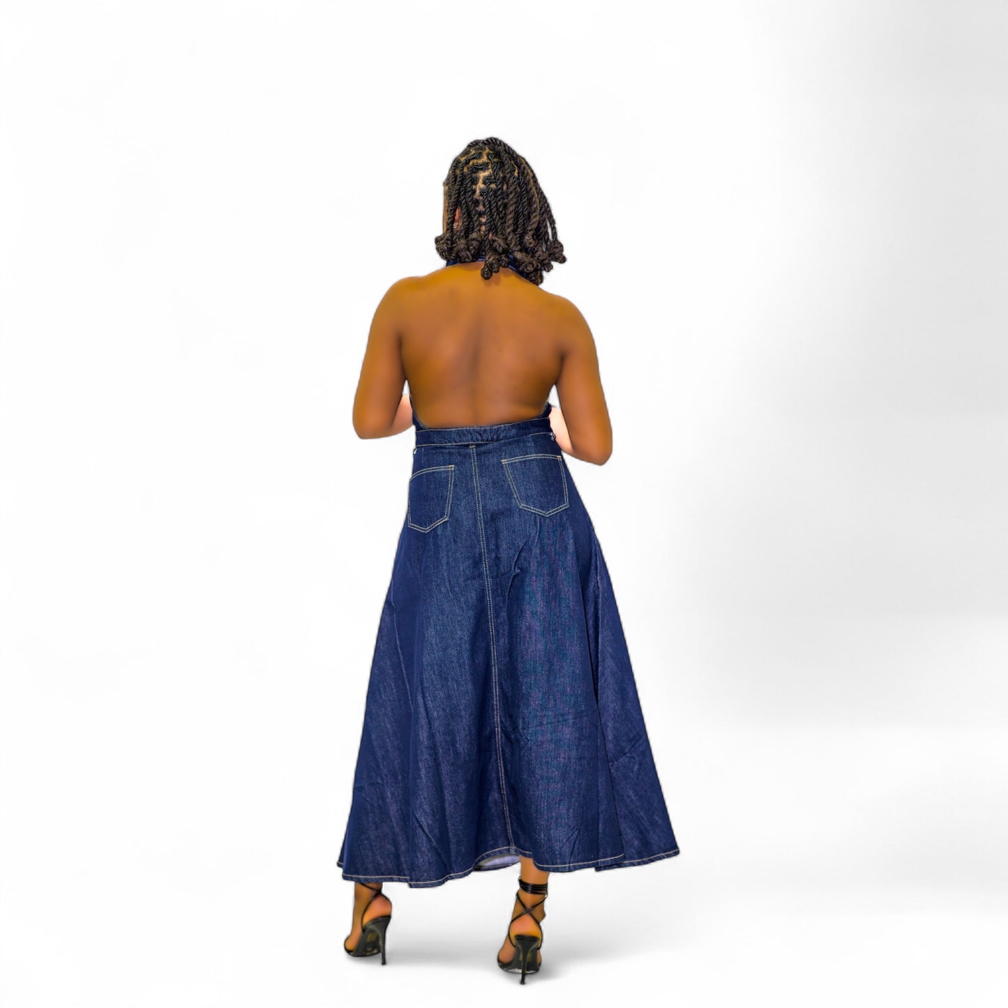 MANHATTAN MIDNIGHT DENIM TWO-PIECE SET