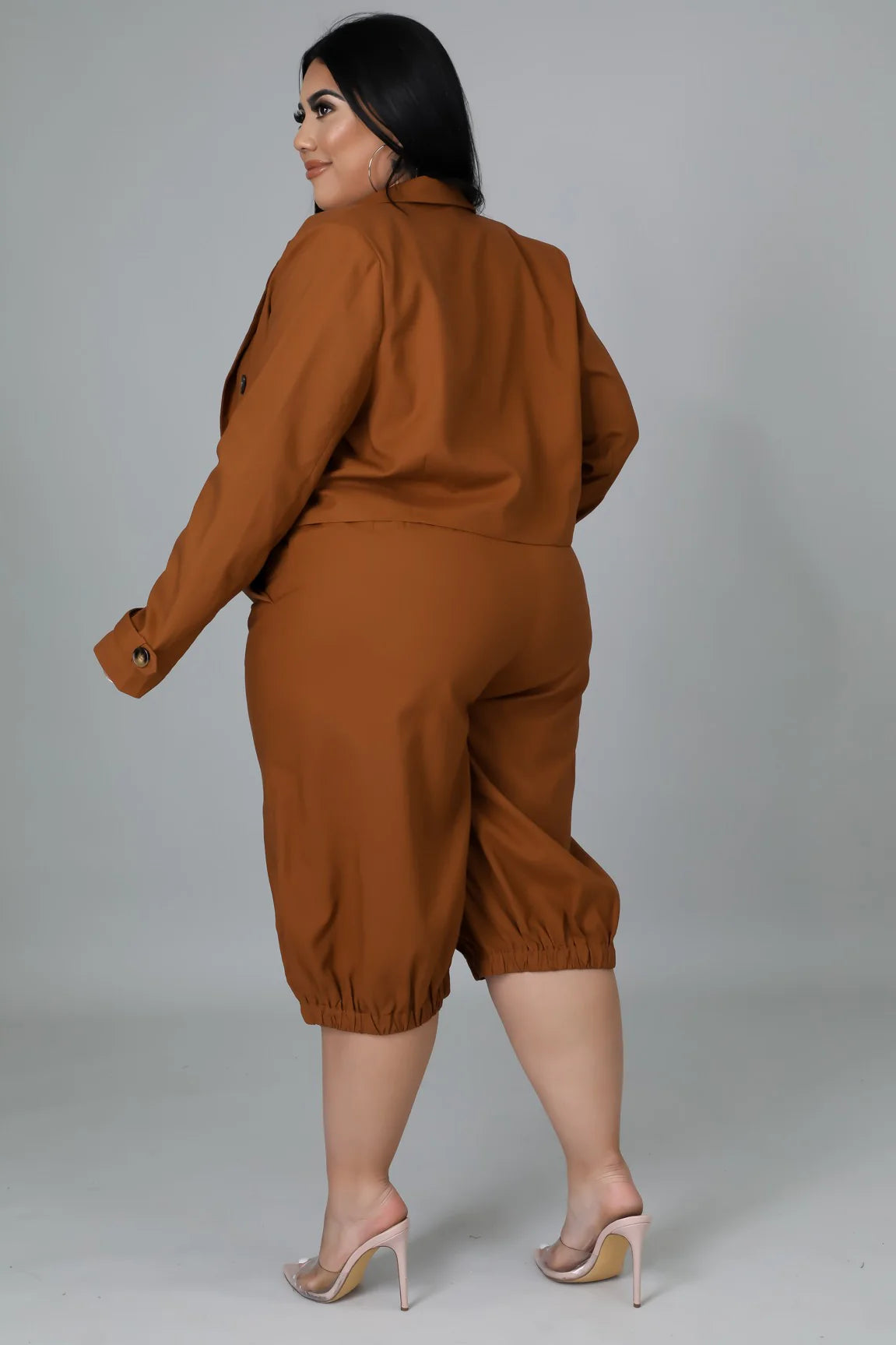 Autumn Executive Crop Blazer Set