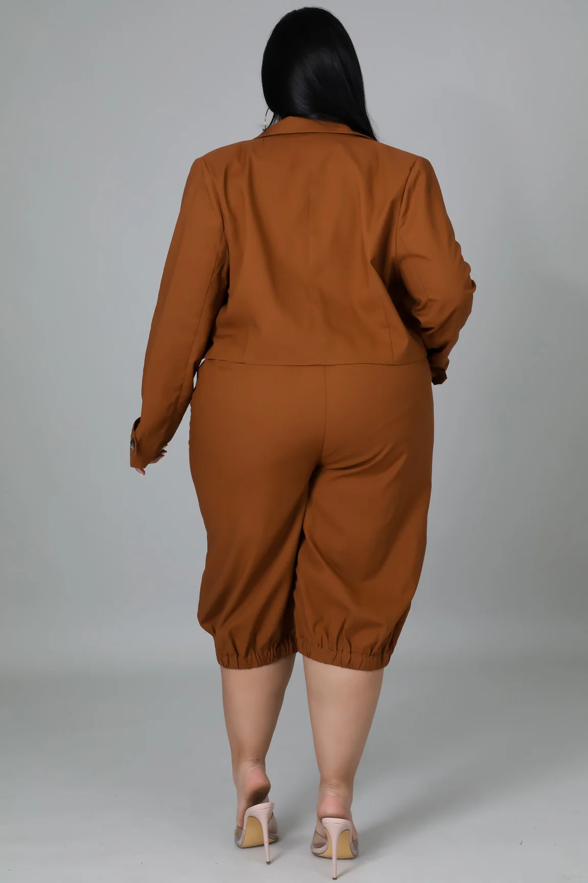 Autumn Executive Crop Blazer Set