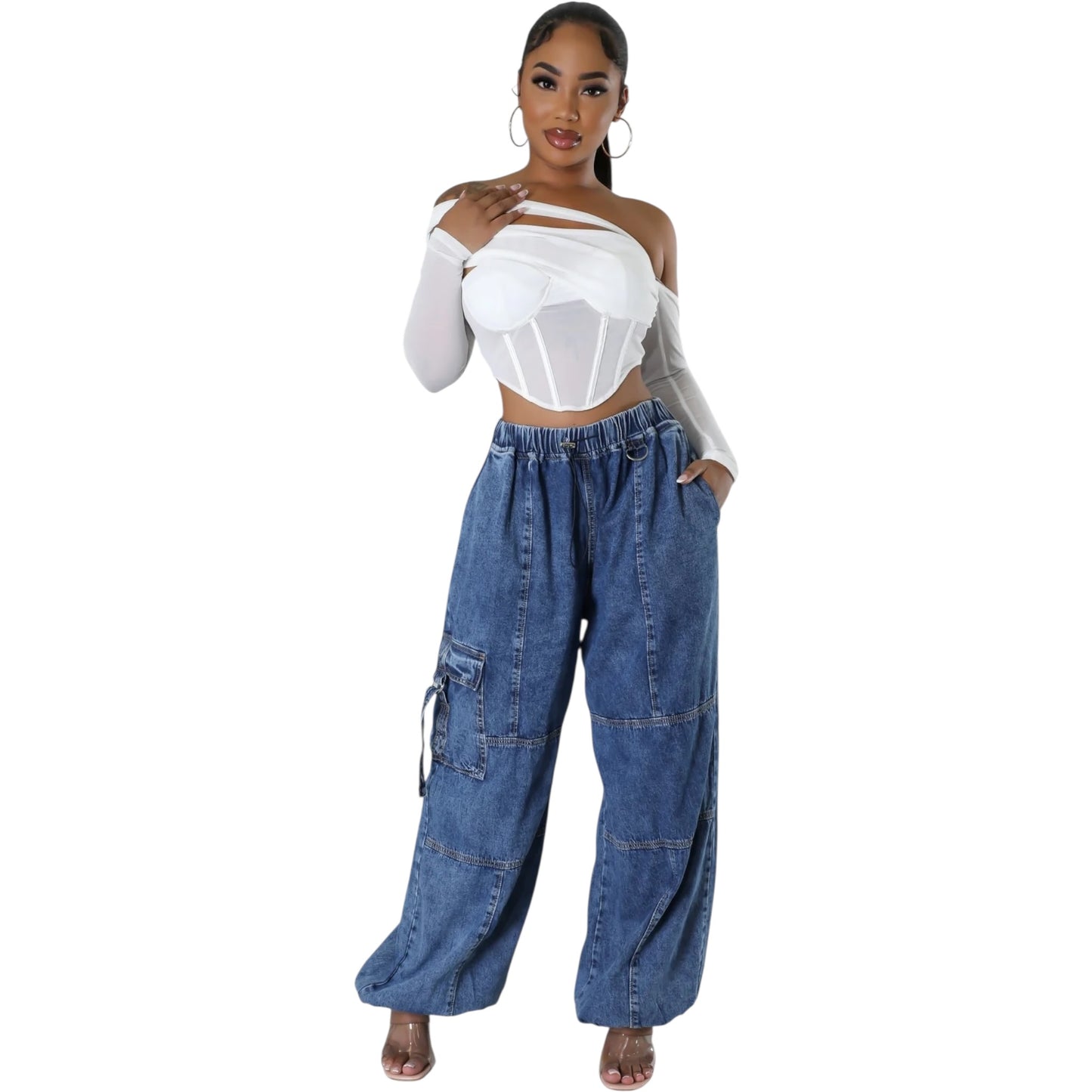 Urban Utility Wide-Leg Jeans