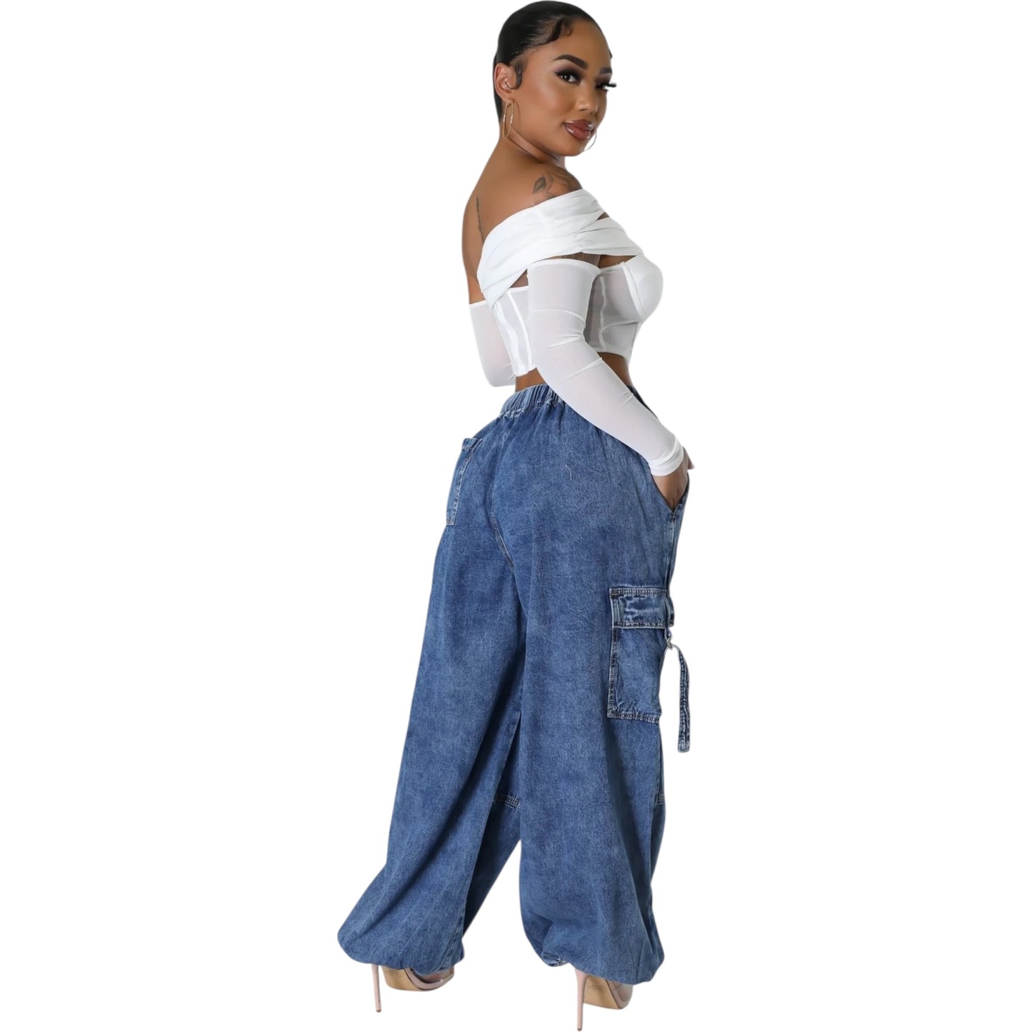 Urban Utility Wide-Leg Jeans