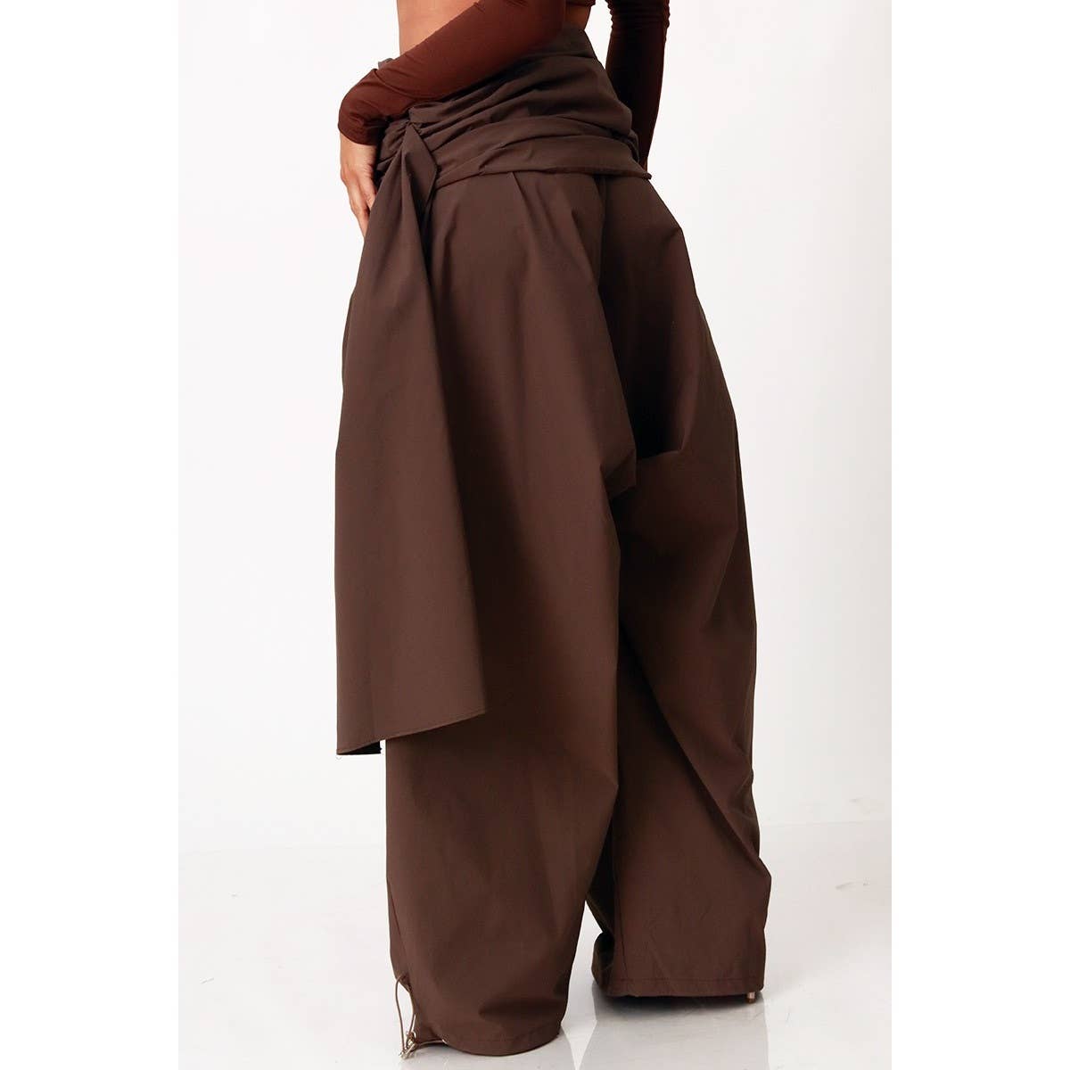 HAVANA HEIGHTS DRAPED PALAZZO PANTS