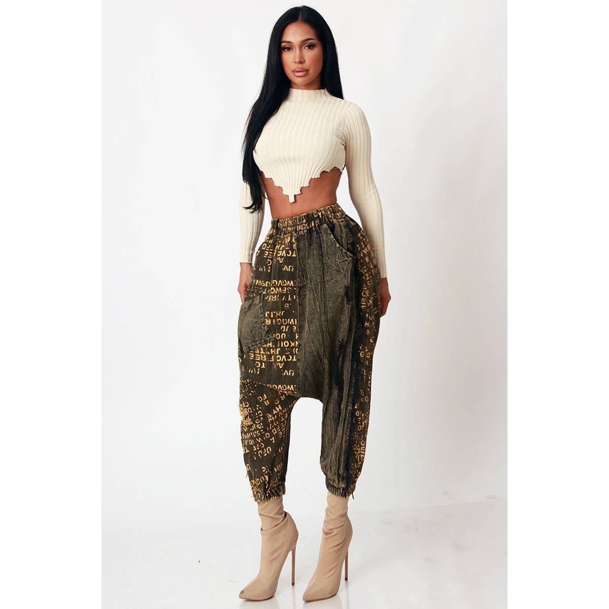 LAGOS LUXE EMBELLISHED JOGGER PANTS